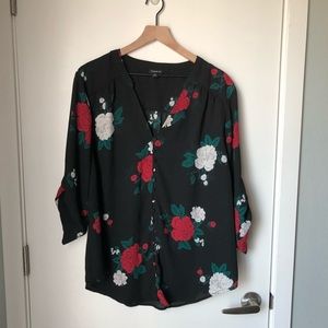 Torrid Harper Georgette Flower Top